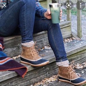 Sorel Out N About Leather Duck Rain Boot